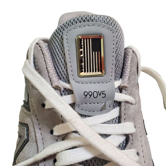 New Balance 990v5 Mens 12D Running Shoes M990GL5 Made in USA Gray Sneakers 46.5 - Picture 3 of 10
